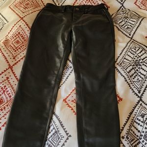 FREE PEOPLE Vegan Leather Pants Skinny Jeggings
